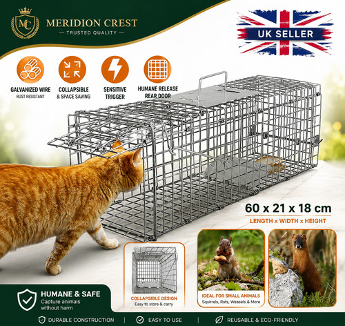 Humane live animal trap cage - live,