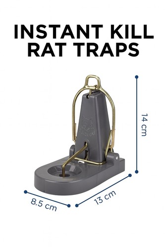 Black cat nano rat trap - cat, x4