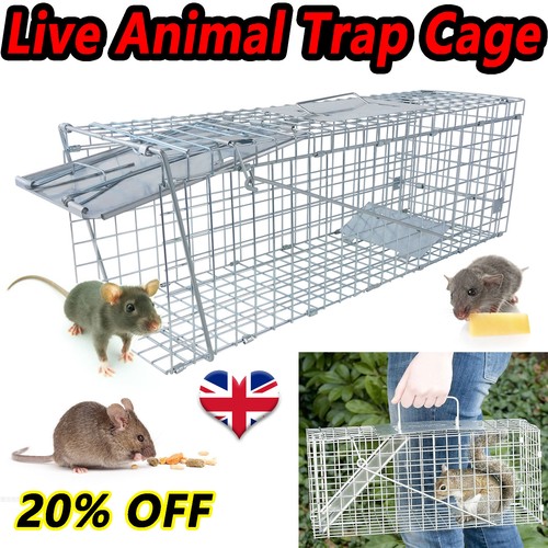 Large humane animal cage trap - animal,