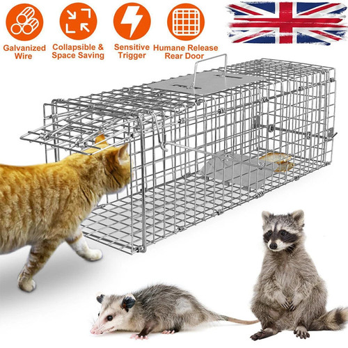 Live animal cage trap heavy - cage,
